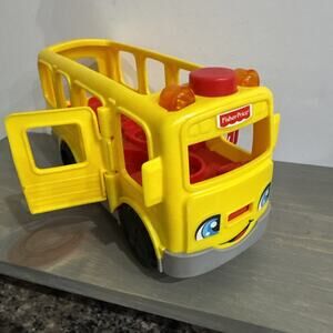Fisher-Price Little People Sit with Me School Bus Lights And Sound Tested/Works!